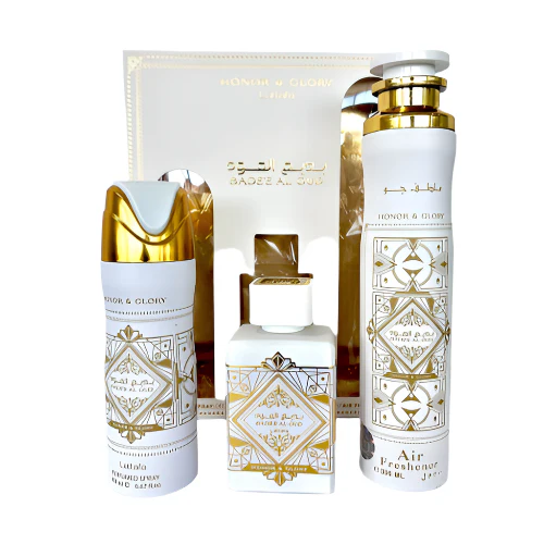 Lattafa Badee Al Oud Honor And Glory 3 Piece Gift Set